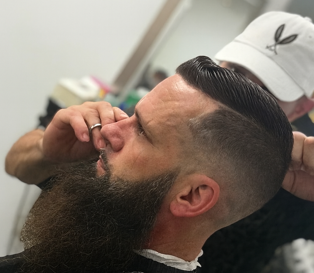 Ocala Barbershop Long beard hairct Picture Enhanced.